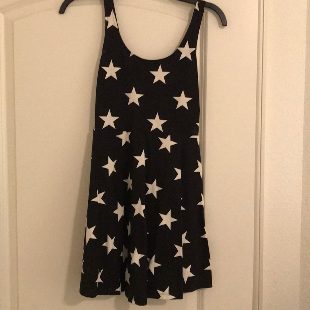 Star-print sundress